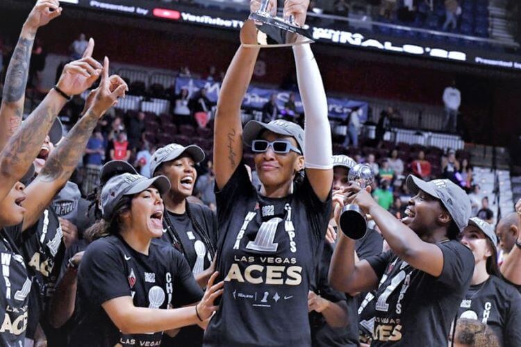 ลาสเวกัสเอซคว้าแชมป์ WNBA คว้าแชมป์รายการกีฬาอาชีพที่สำคัญ